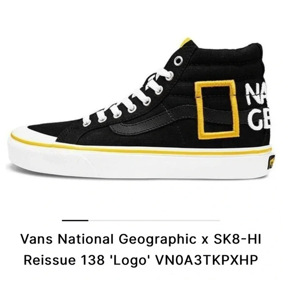 Brand new  Van’s collection “National Geographic” shoes size 5 or men’s 3.5 - Picture 2 of 11